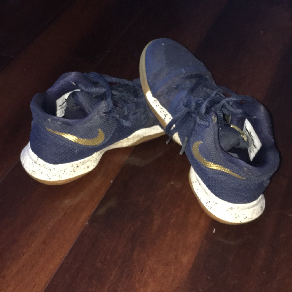 Navy Kyrie Irving shoes
